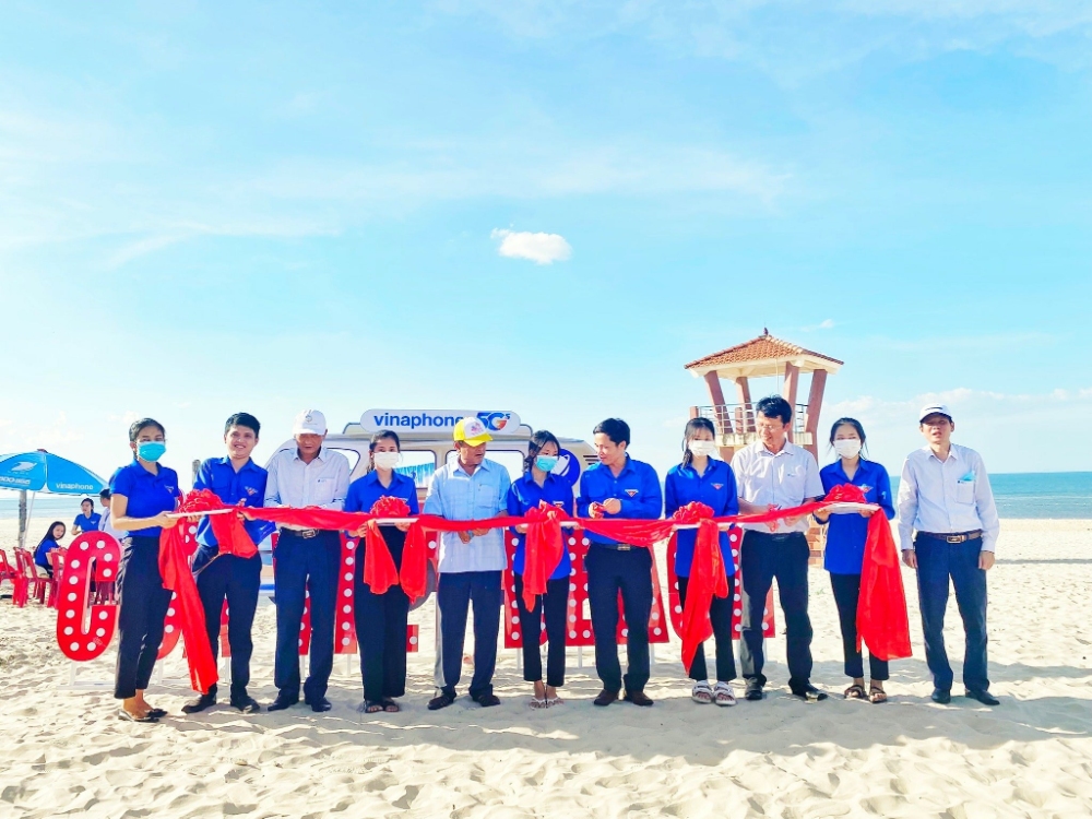 Đoàn cơ sở VNPT Quảng Trị: Khánh thành Mô hình “Check in” Cửa Việt Beach